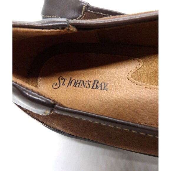 St. Johns Bay Women's Brown Swede Slip On Shoe 10W NEW - Picture 7 of 8